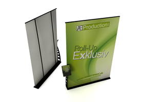 RollUp Exklusiv 150x215cm Schwarz